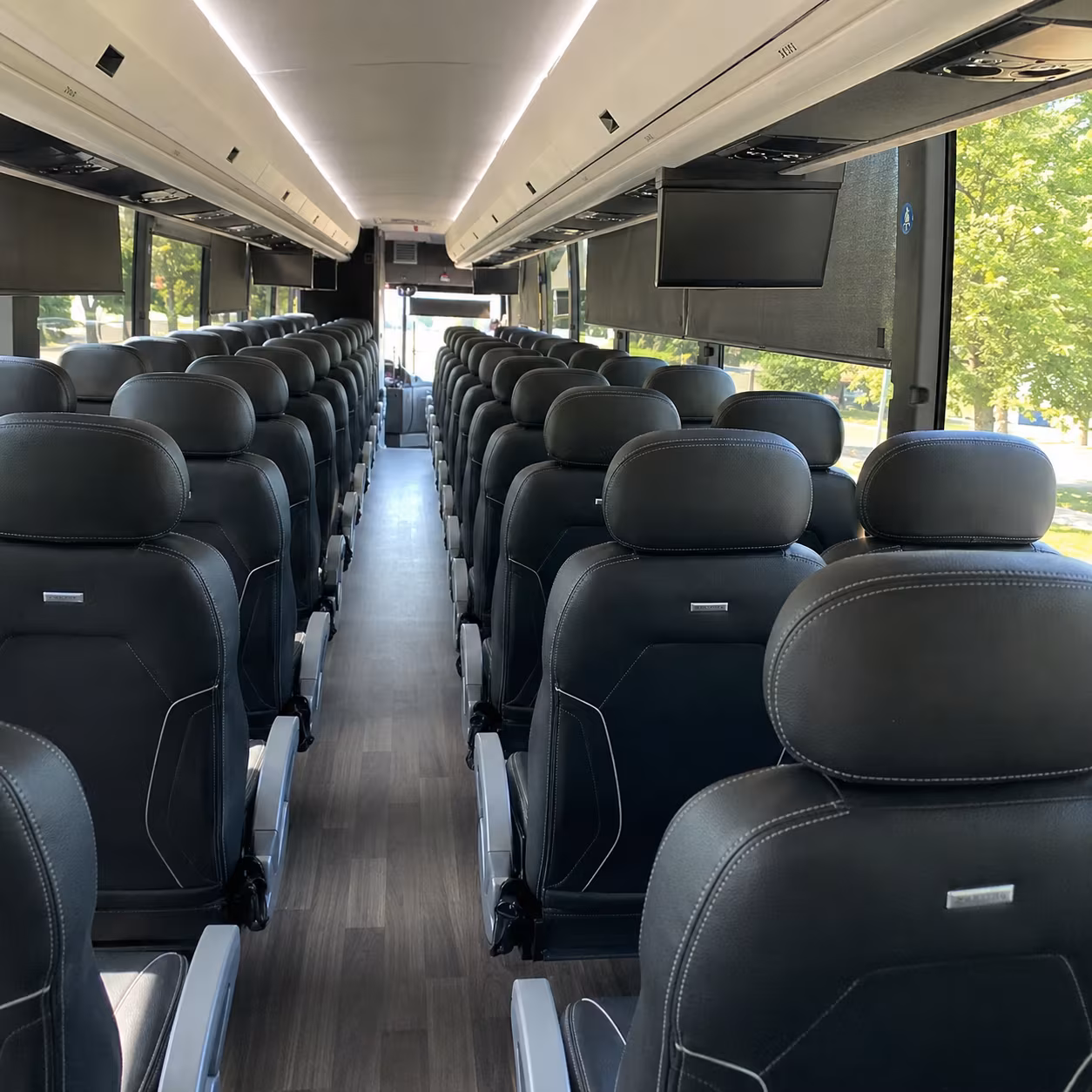 west palm beach charter bus interior gallery